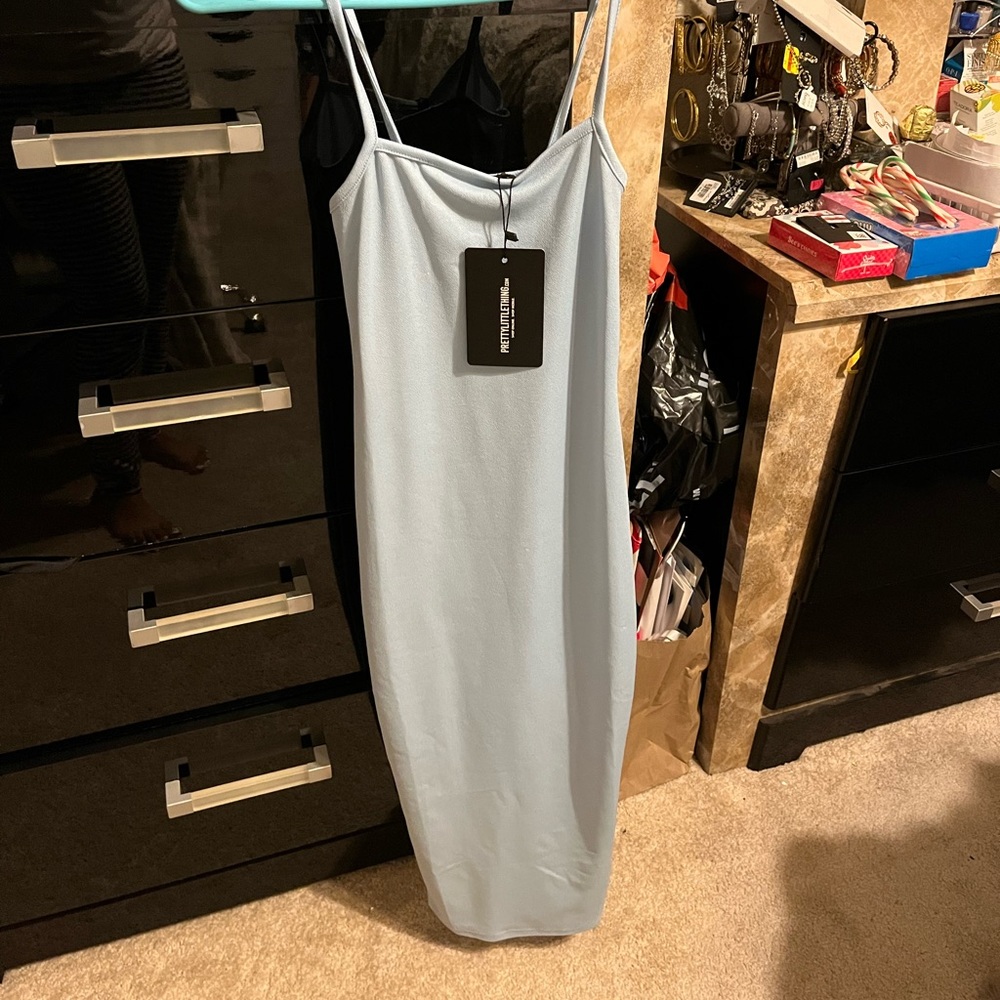 Pretty little things baby blue dress.